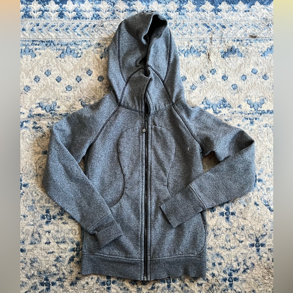 Gray lululemon scuba hoodie